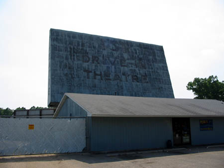 131 Drive-In Theatre - Back Of Screen - Photo From Water Winter Wonderland (newer photo)